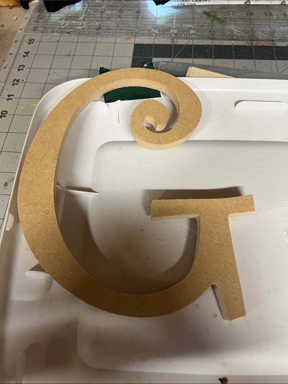 Decorative Wooden Letters- Natural Brown